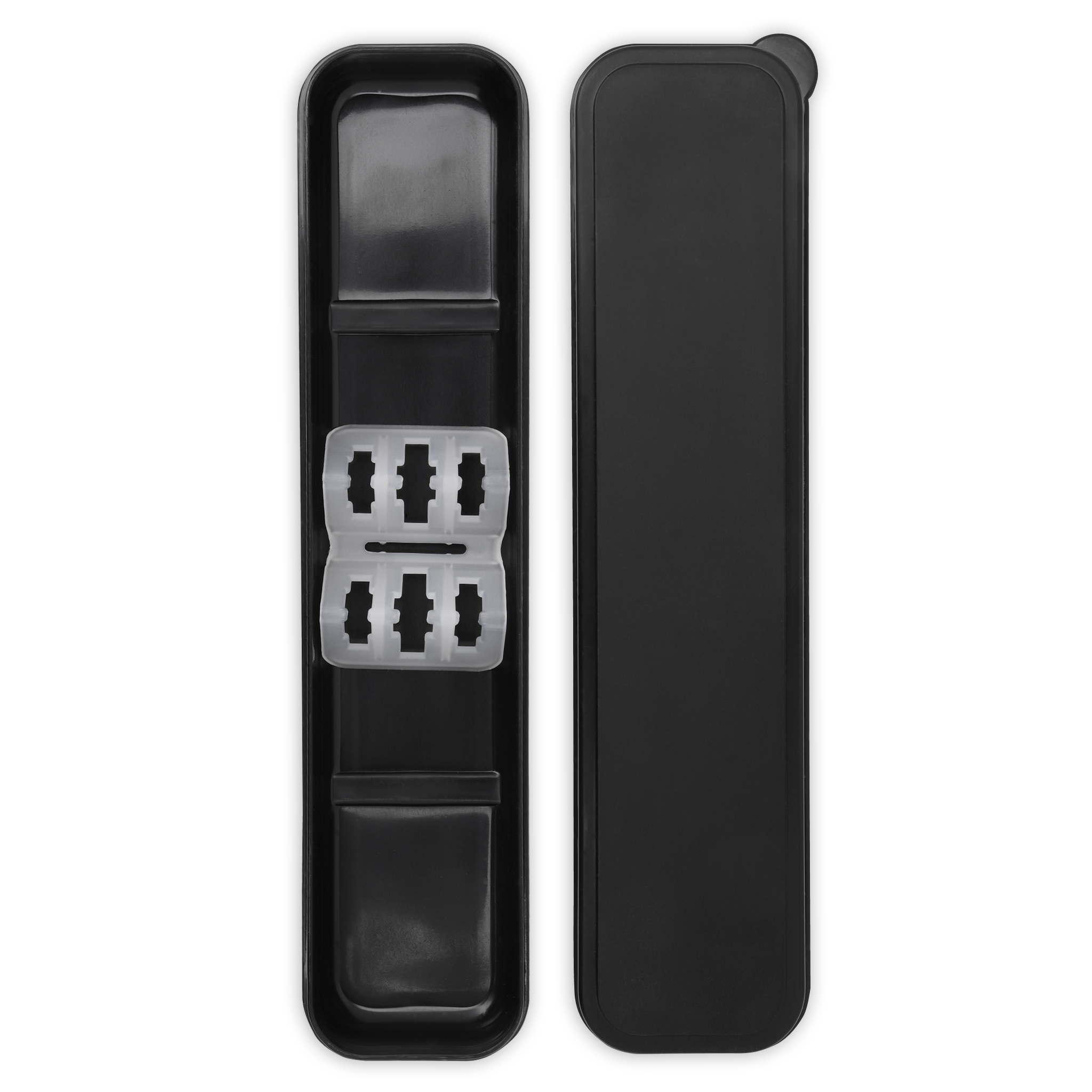 Reusable Plastic Travel Case (Black)
