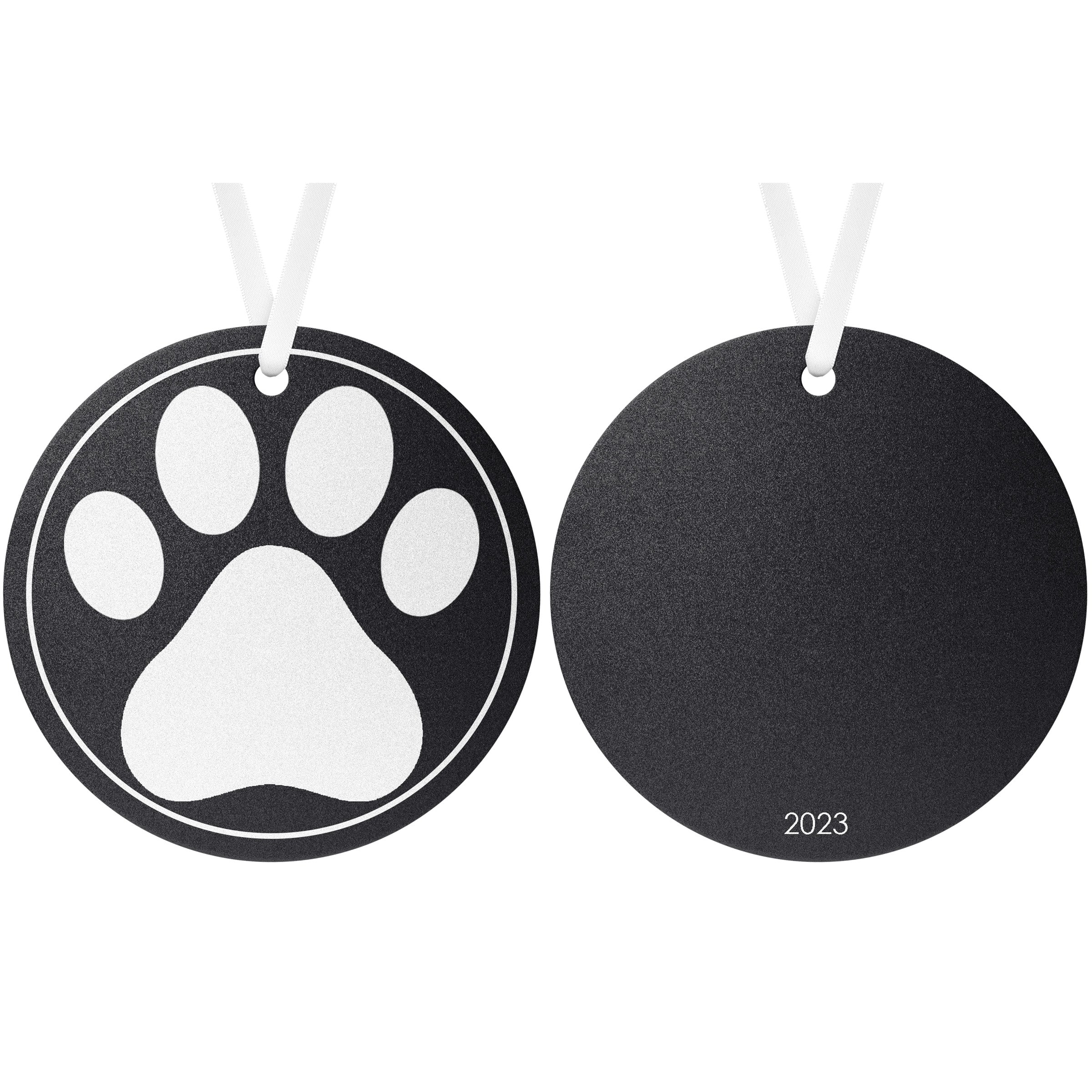 PawPrint Ornament (Black)