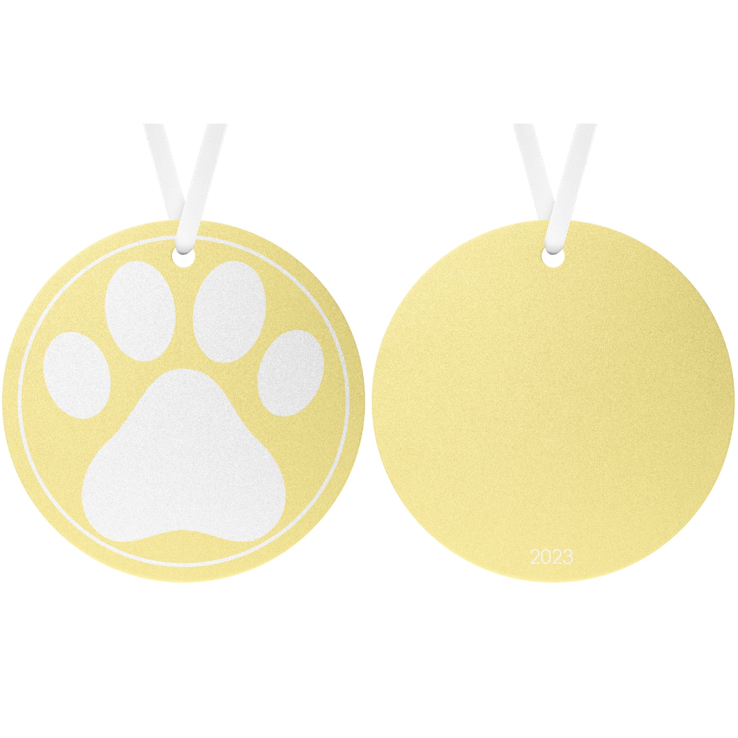 PawPrint Ornament (Gold)
