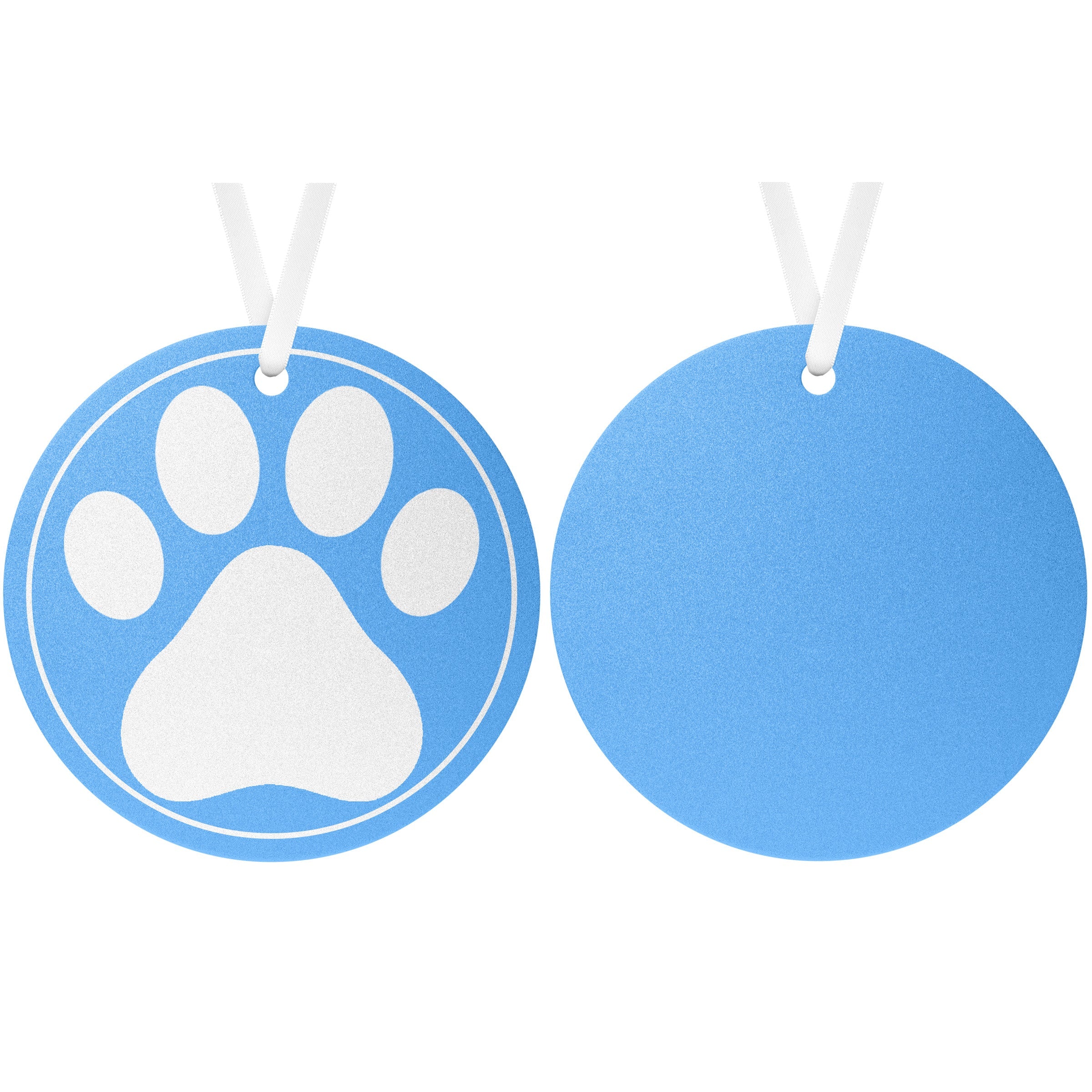 PawPrint Ornament (Light Blue)