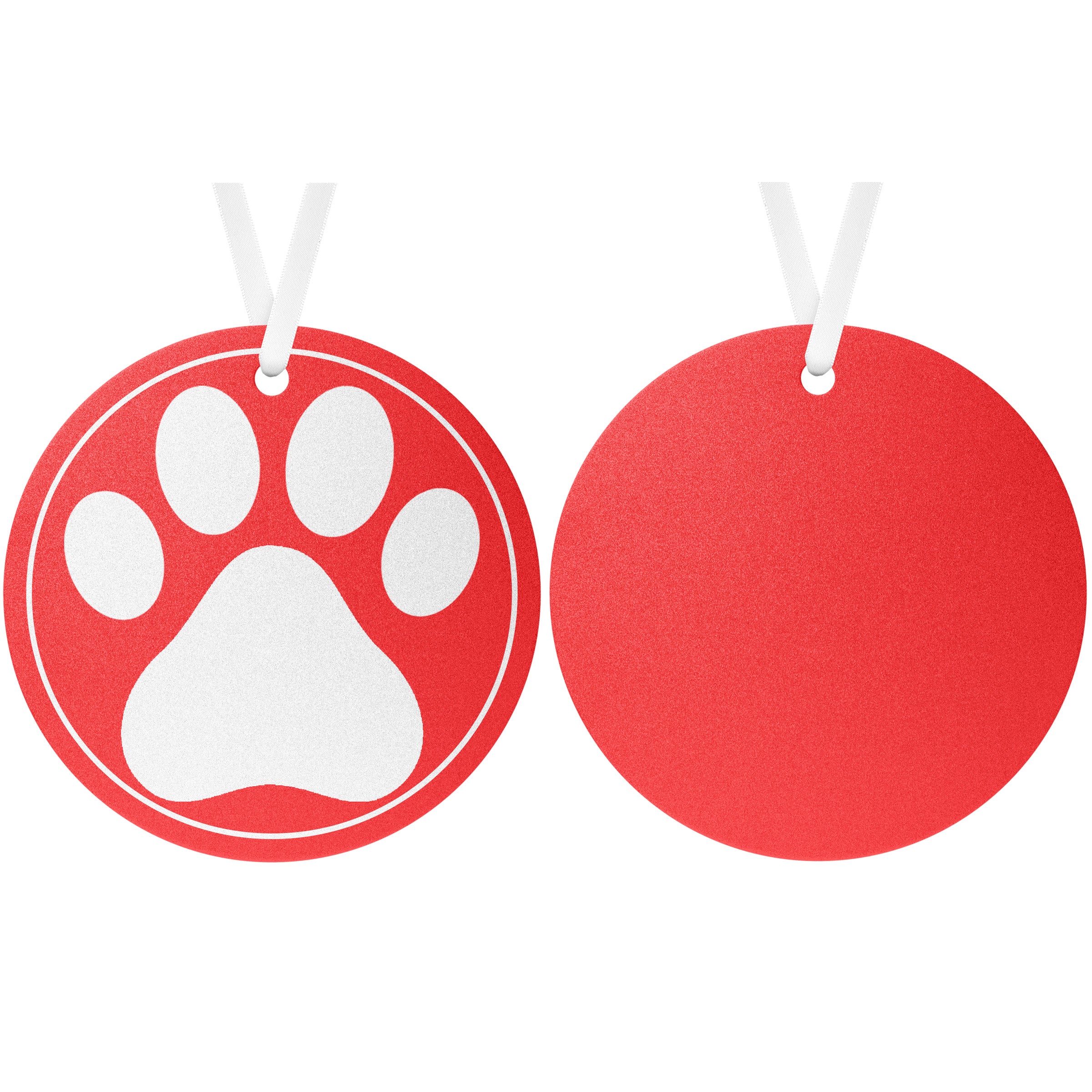 PawPrint Ornament (Black)
