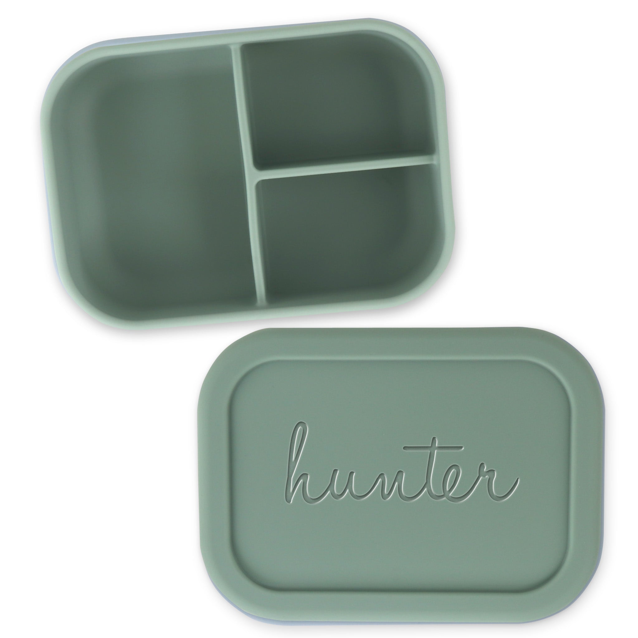 Silicone Bento Box - Heavy-Duty  (Hunter Green)