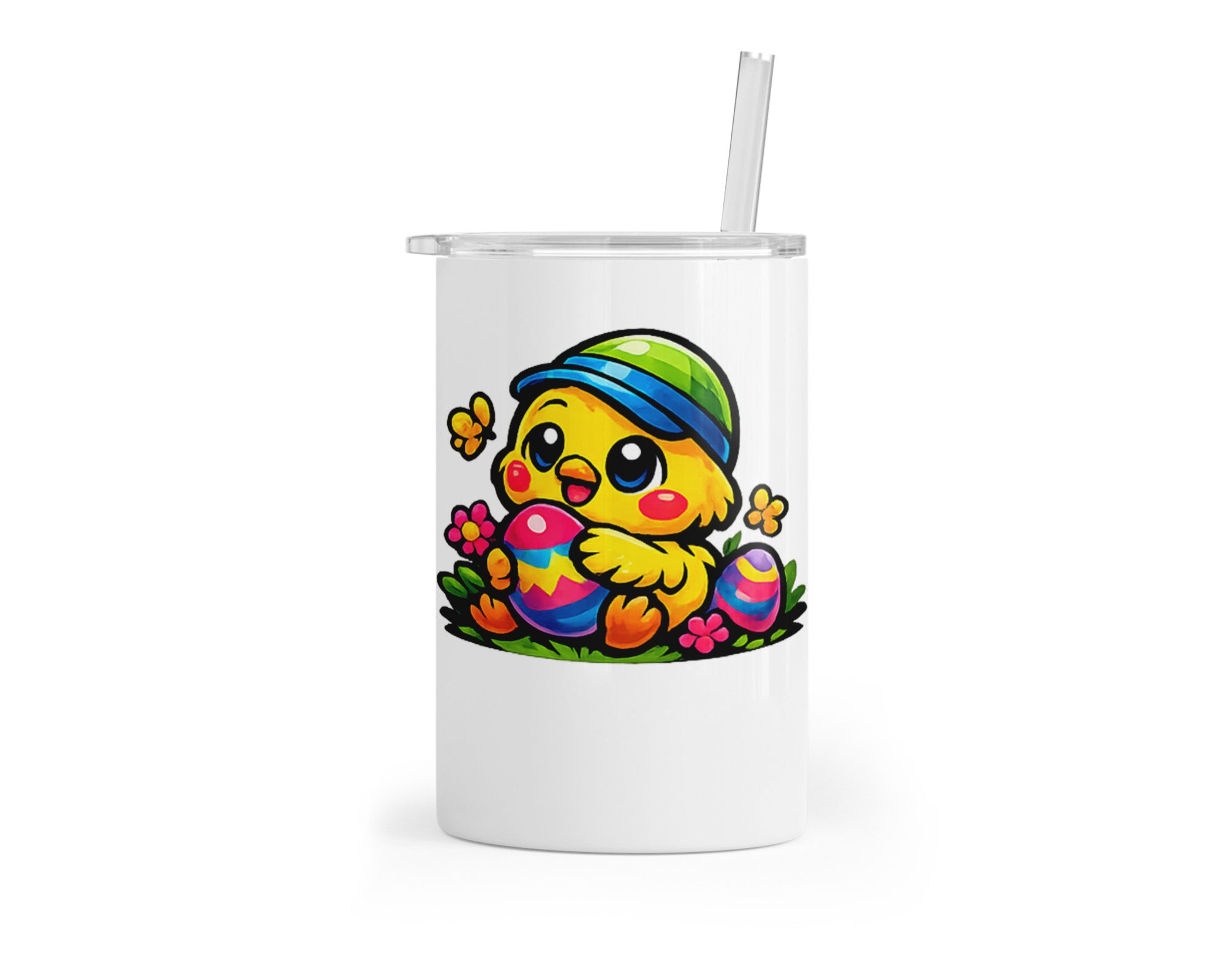Personalized Easter Chick Tumbler for Kids | Custom Name 12oz Easter Cup