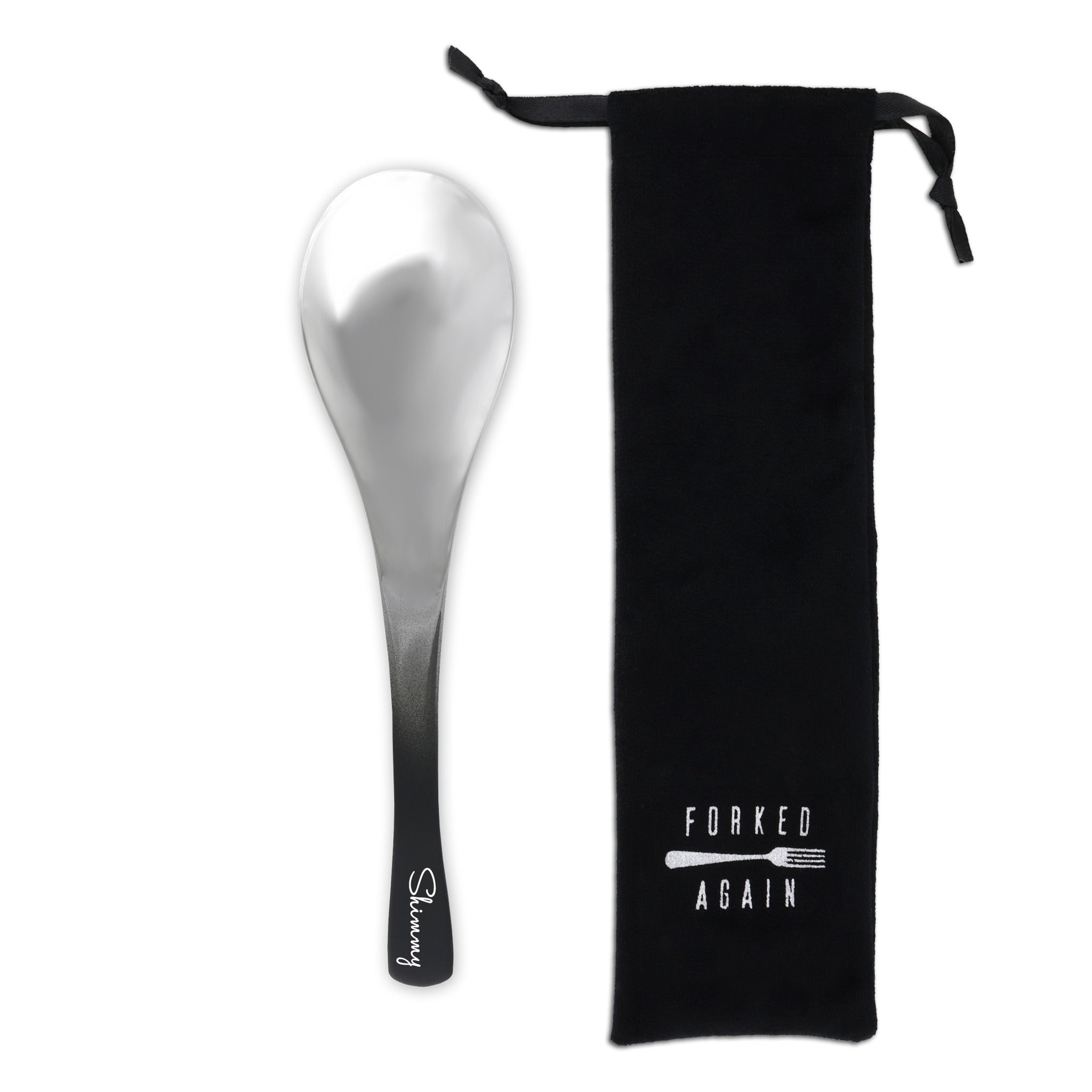 Asian Soup Spoon (Matte Black Ombré)