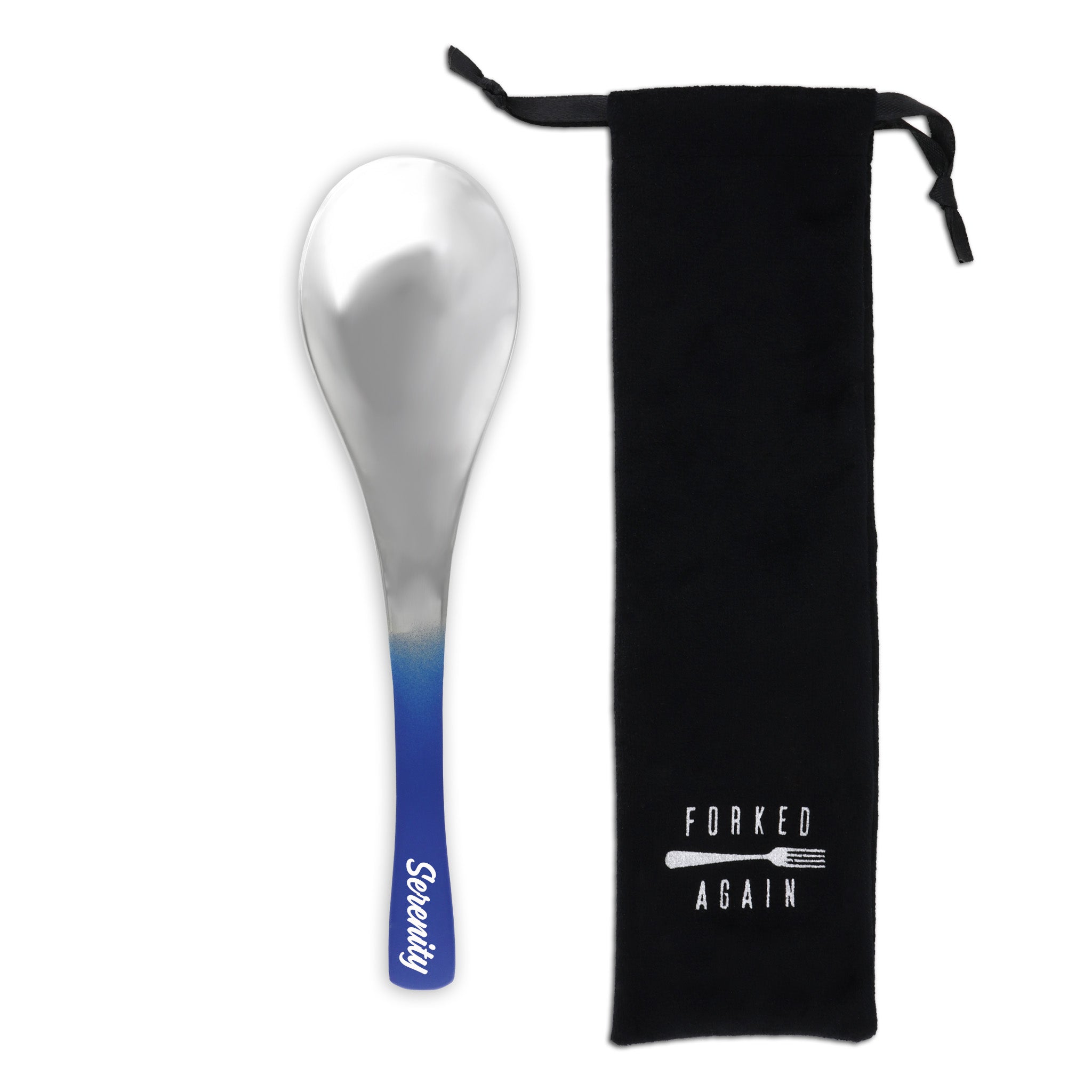 Asian Soup Spoon (Matte Navy Ombré)