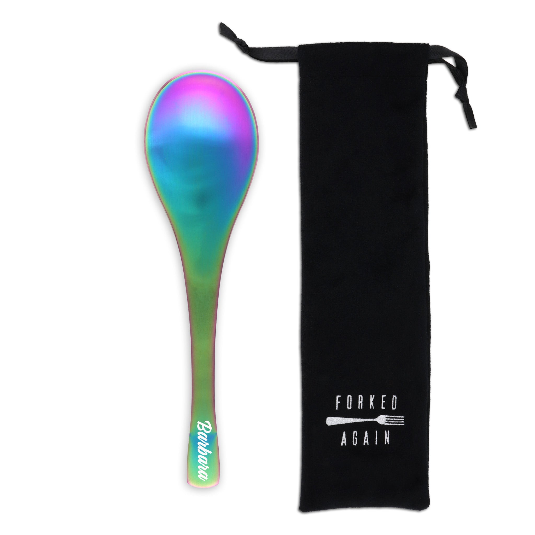 Asian Soup Spoon (Satin Rainbow)