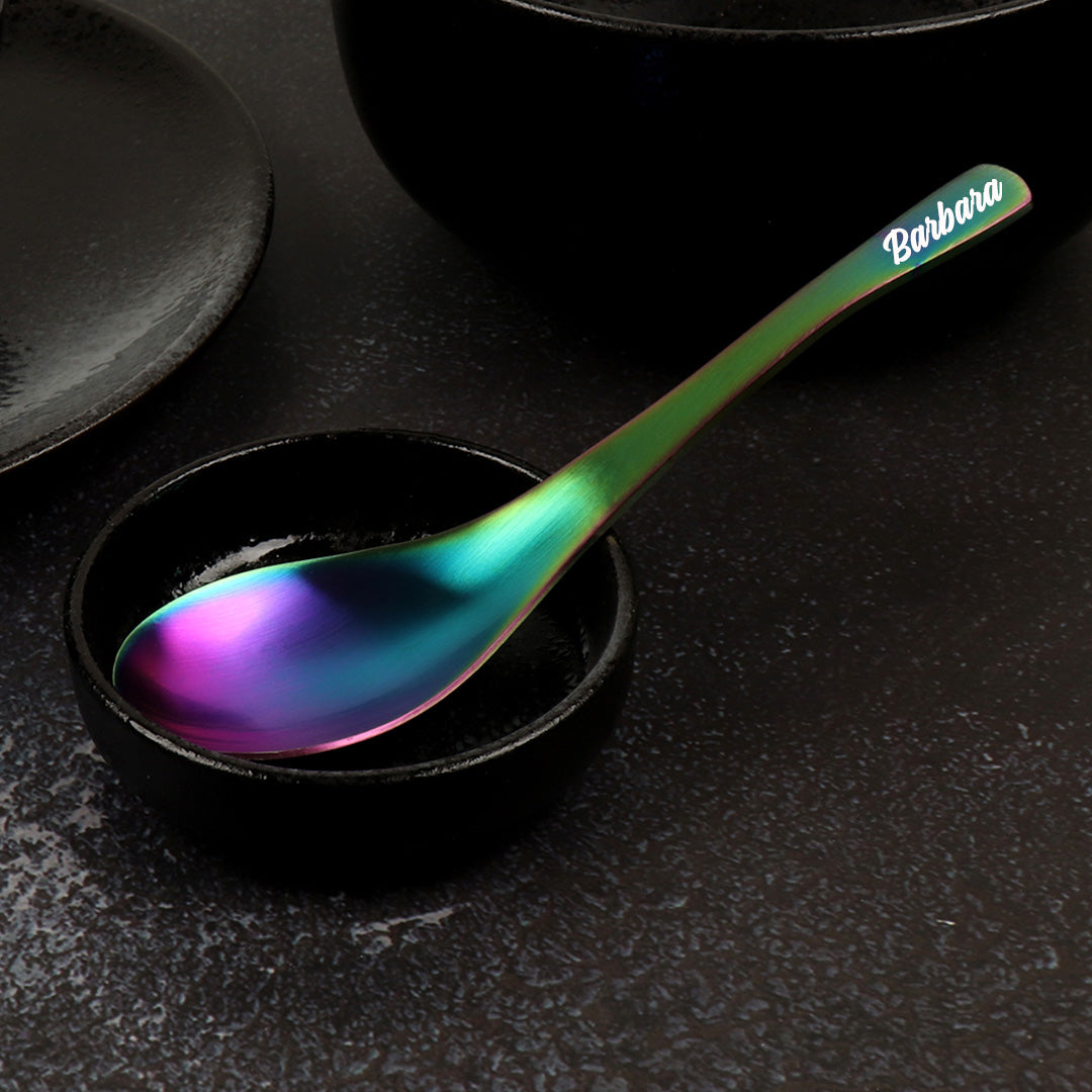 Asian Soup Spoon (Satin Rainbow)