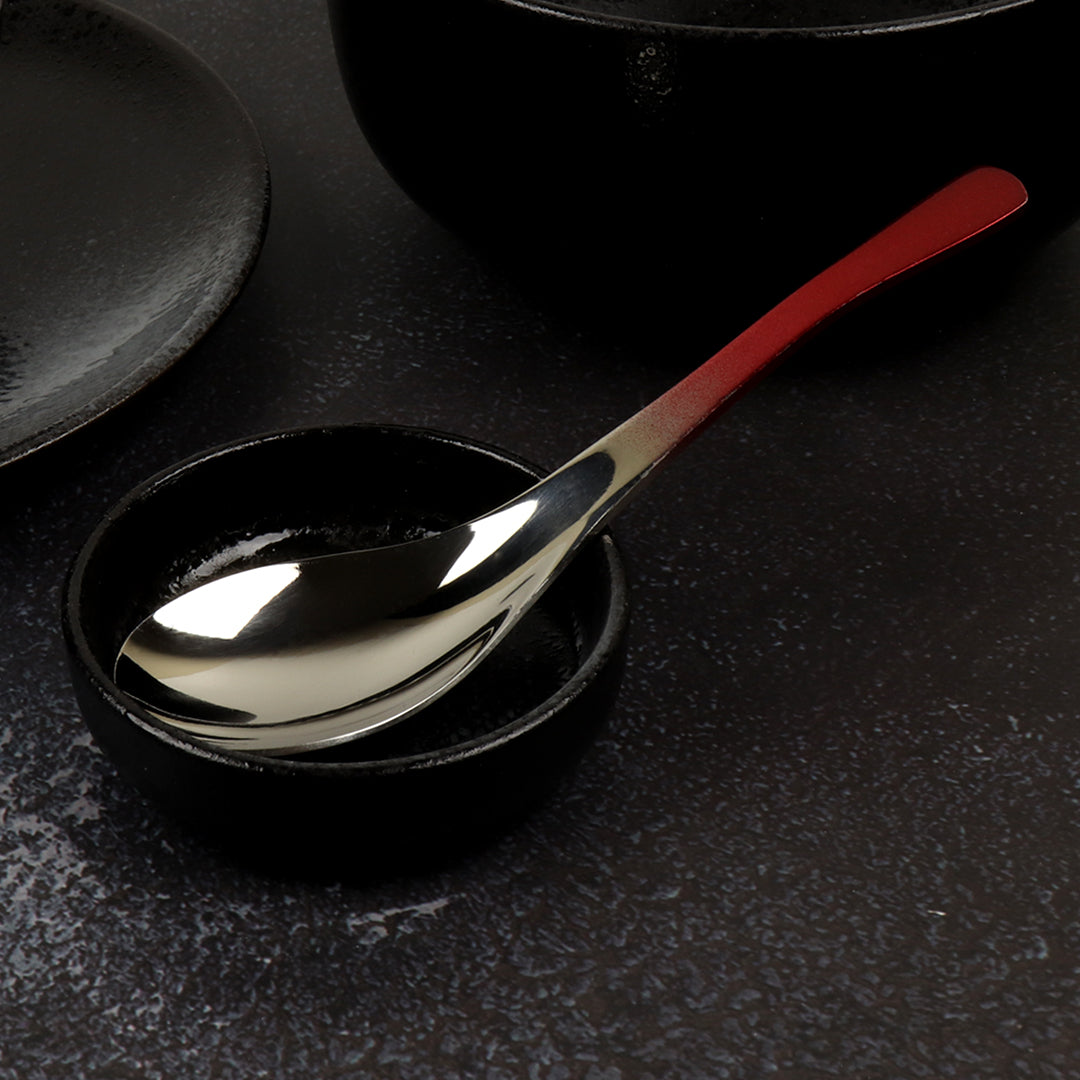 Asian Soup Spoon (Glossy Red Ombré)