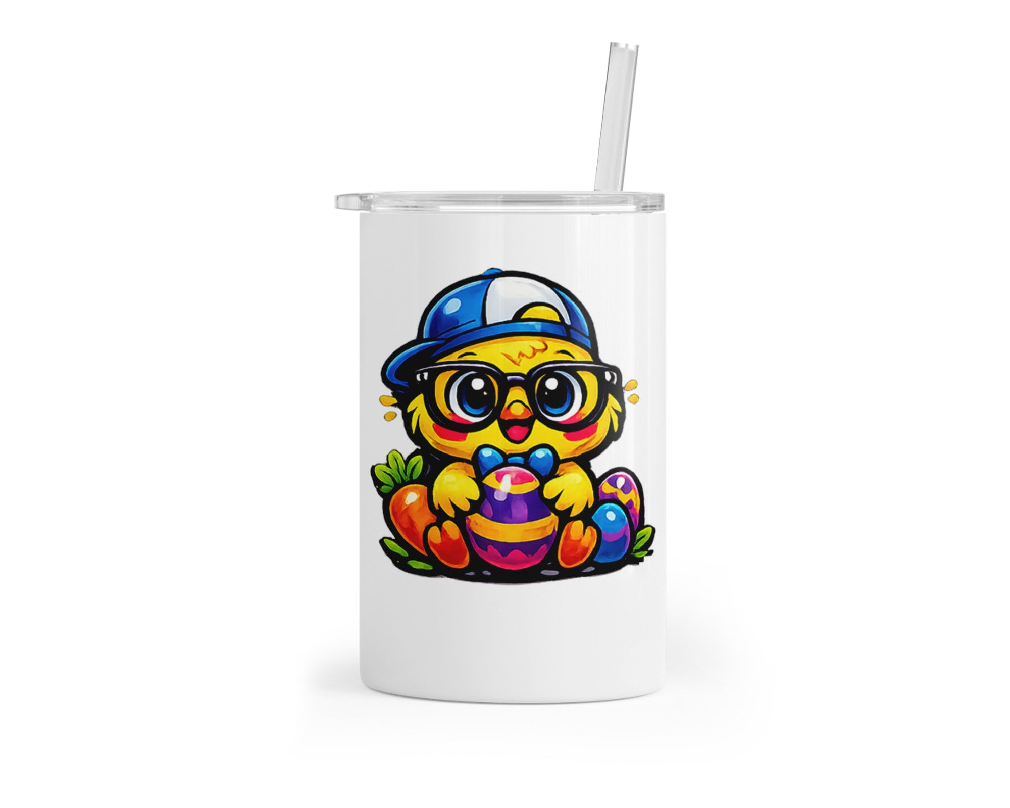 Personalized Easter Chick Tumbler for Kids | Custom Name 12oz Easter Cup