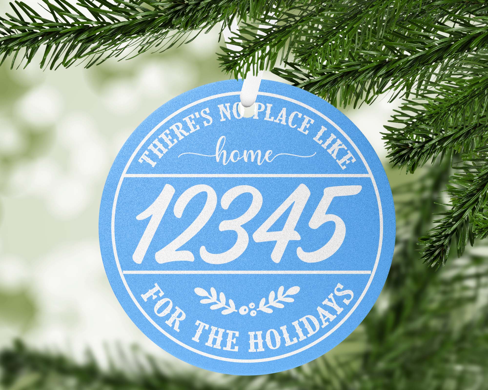 There's No Place Like Home Zip Code Ornament