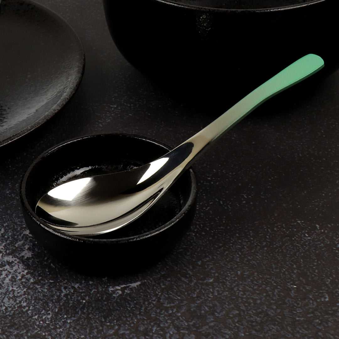 Asian Soup Spoon (Glossy Mint Green Ombré)