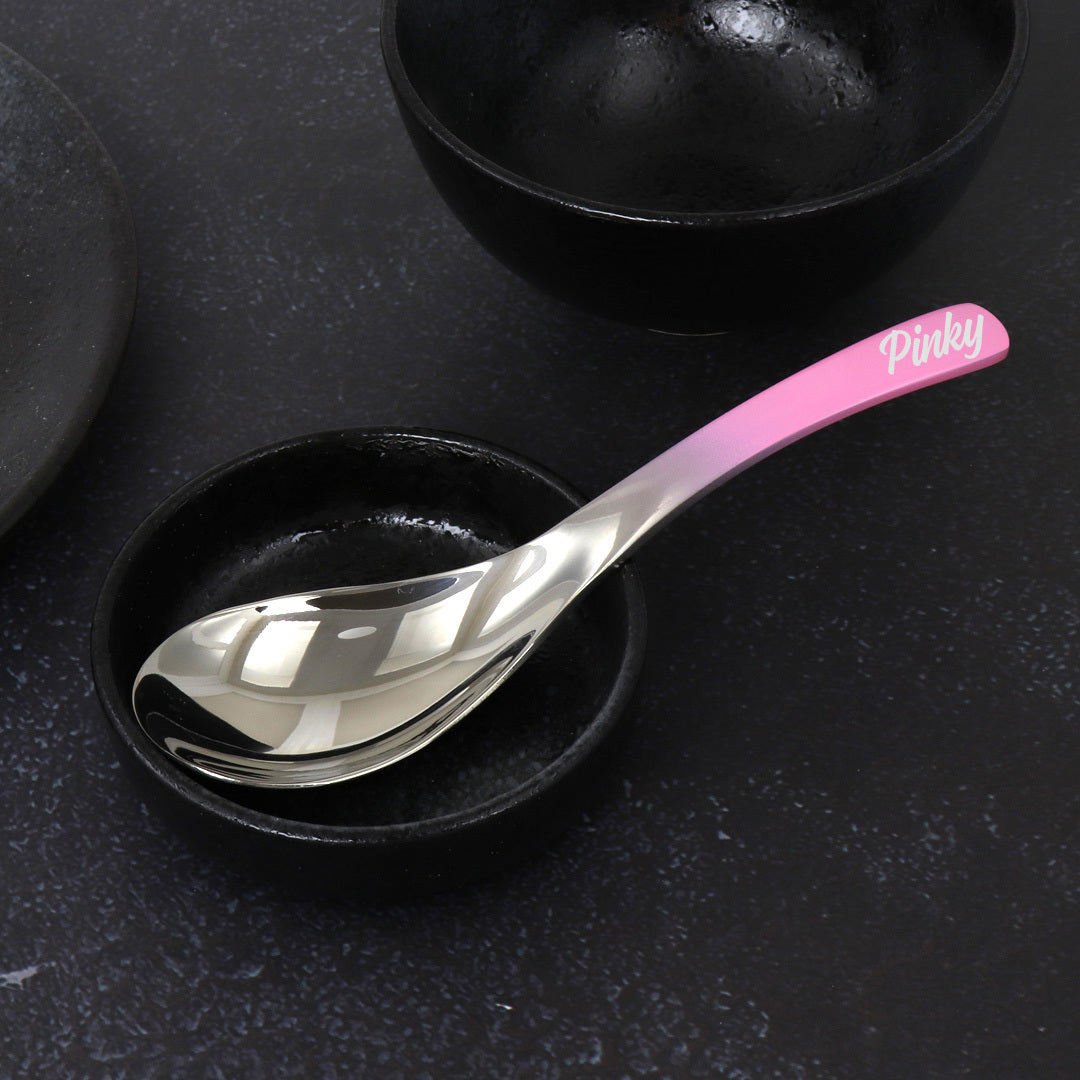 Asian Soup Spoon (Glossy Pink Ombré)