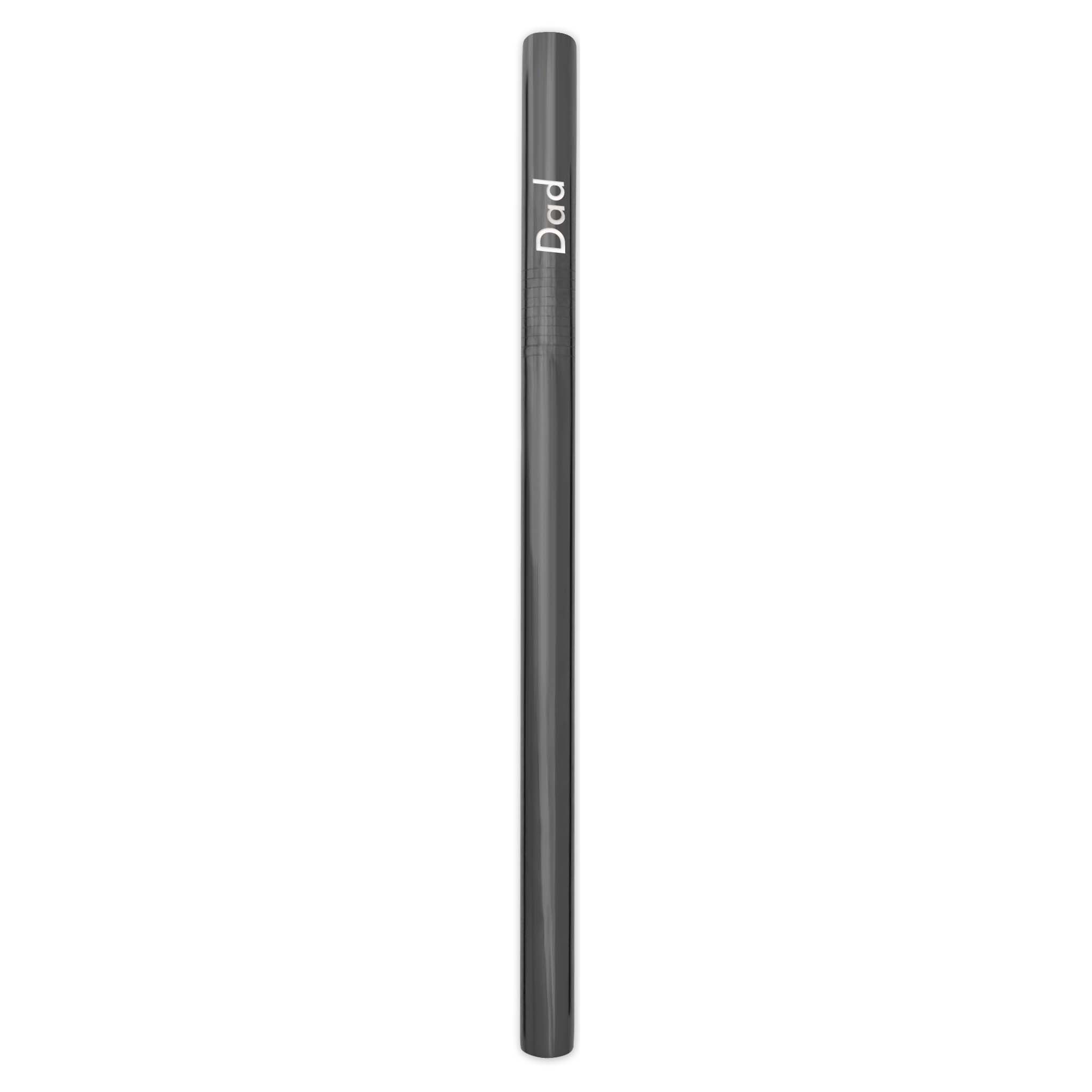 Reusable Stainless Steel Smoothie Straw (Black)