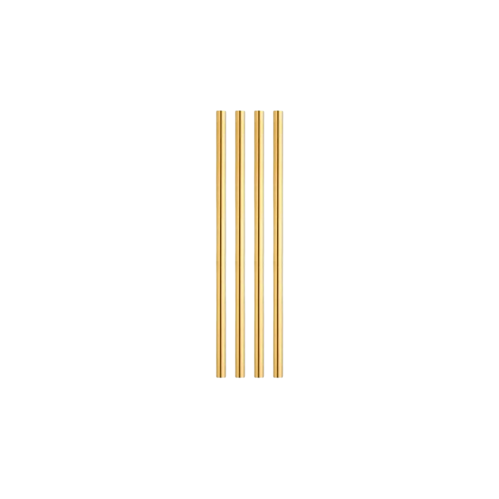 Stainless Steel Cocktail Straw Set (Gold)