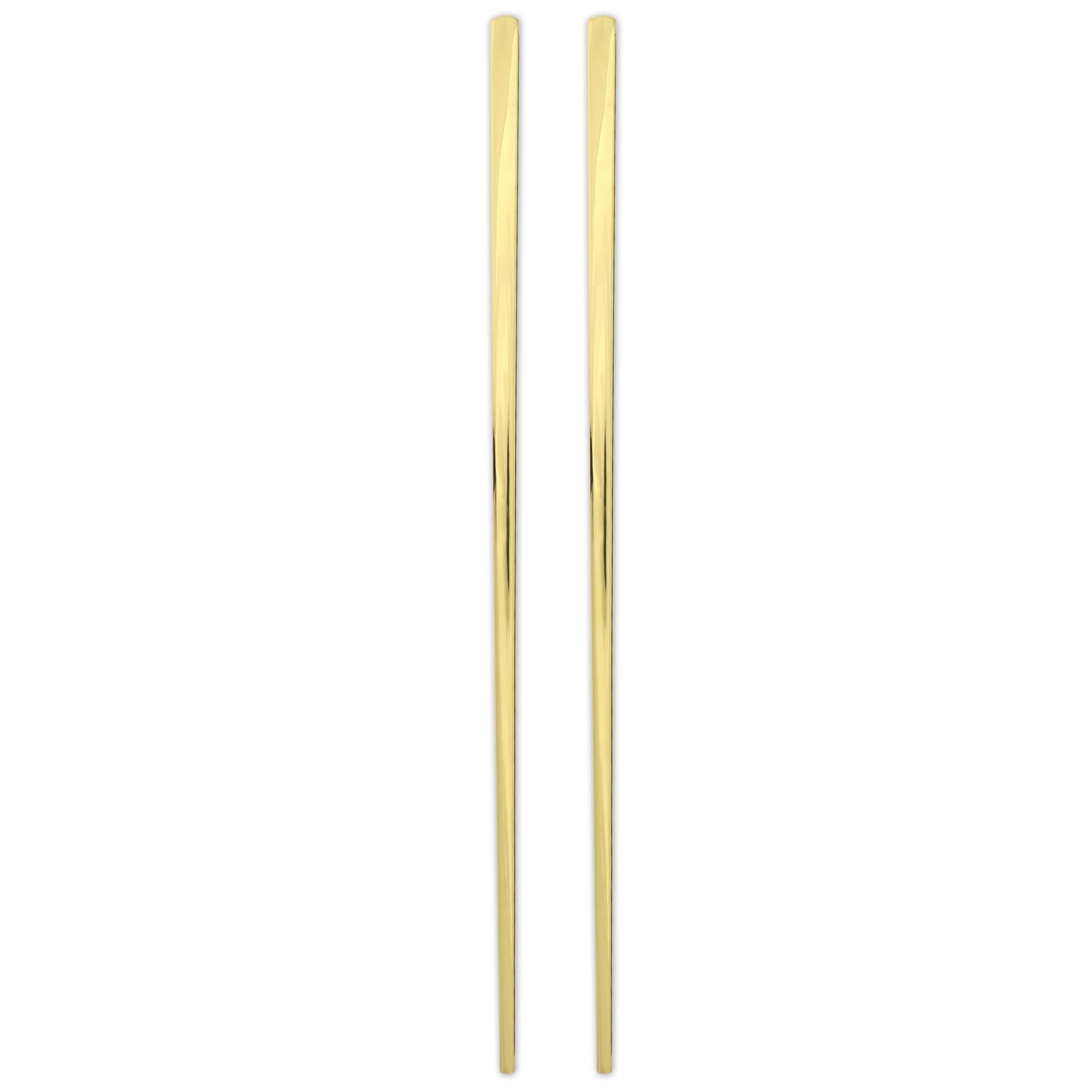 Stainless Steel Reusable Chopsticks Set (Gold)