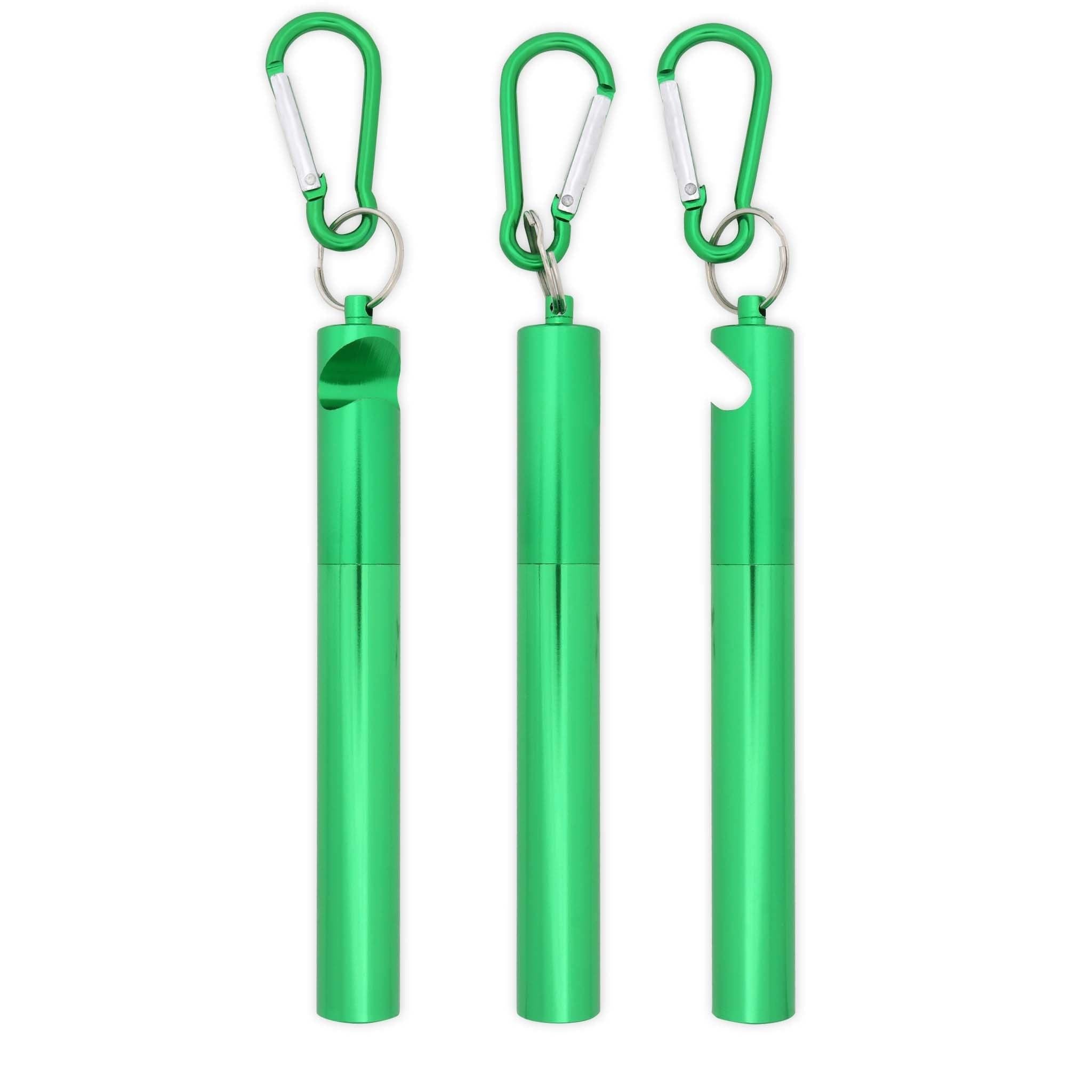 Bottle Opener Telescopic Straw (Green)