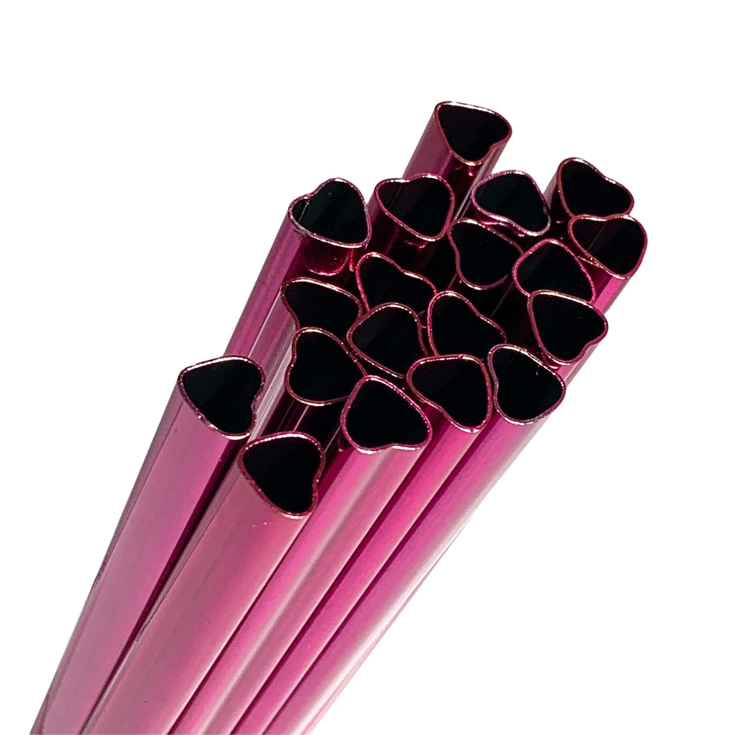 Stainless Steel Heart Straw (Pink)