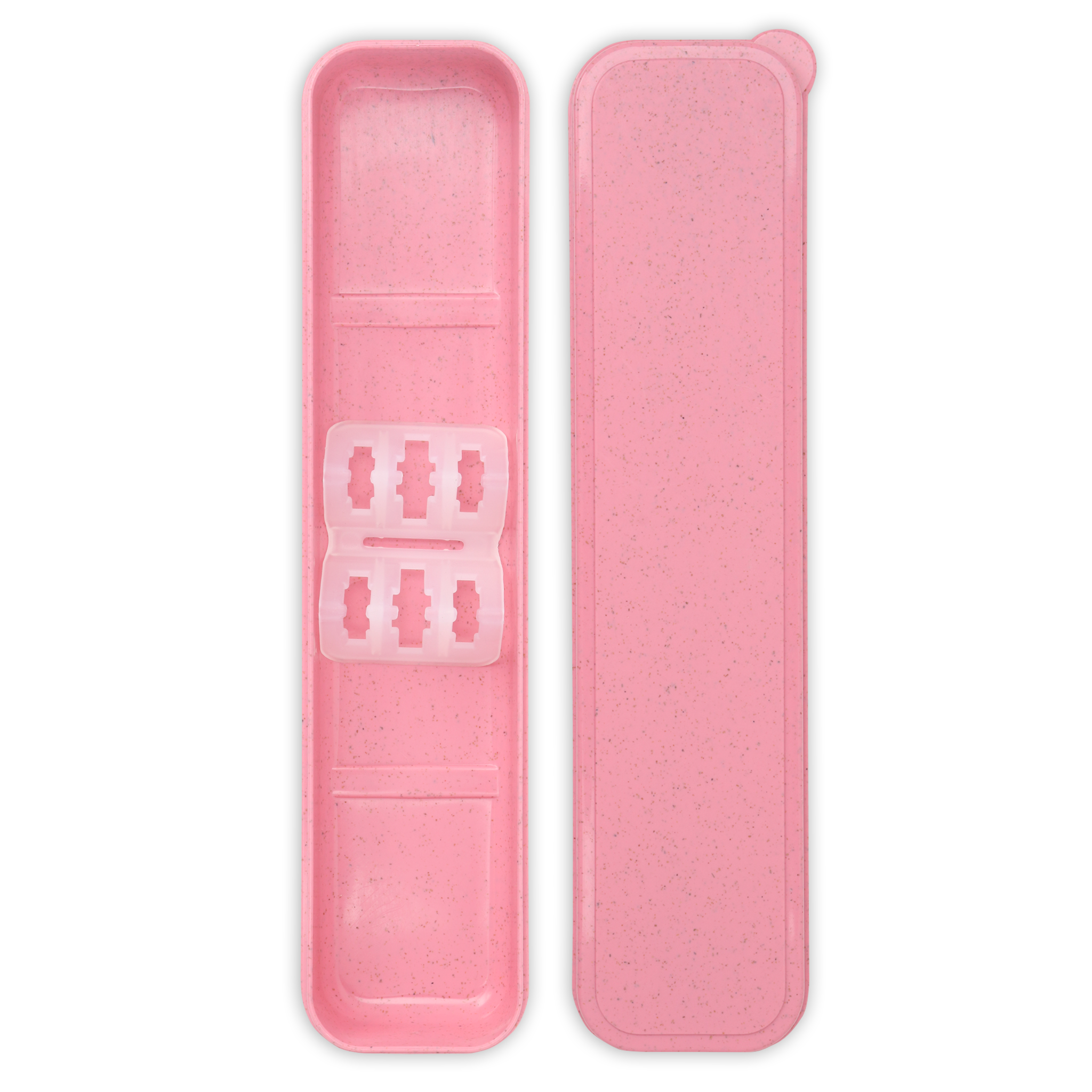 Reusable Plastic Travel Case (Pink)