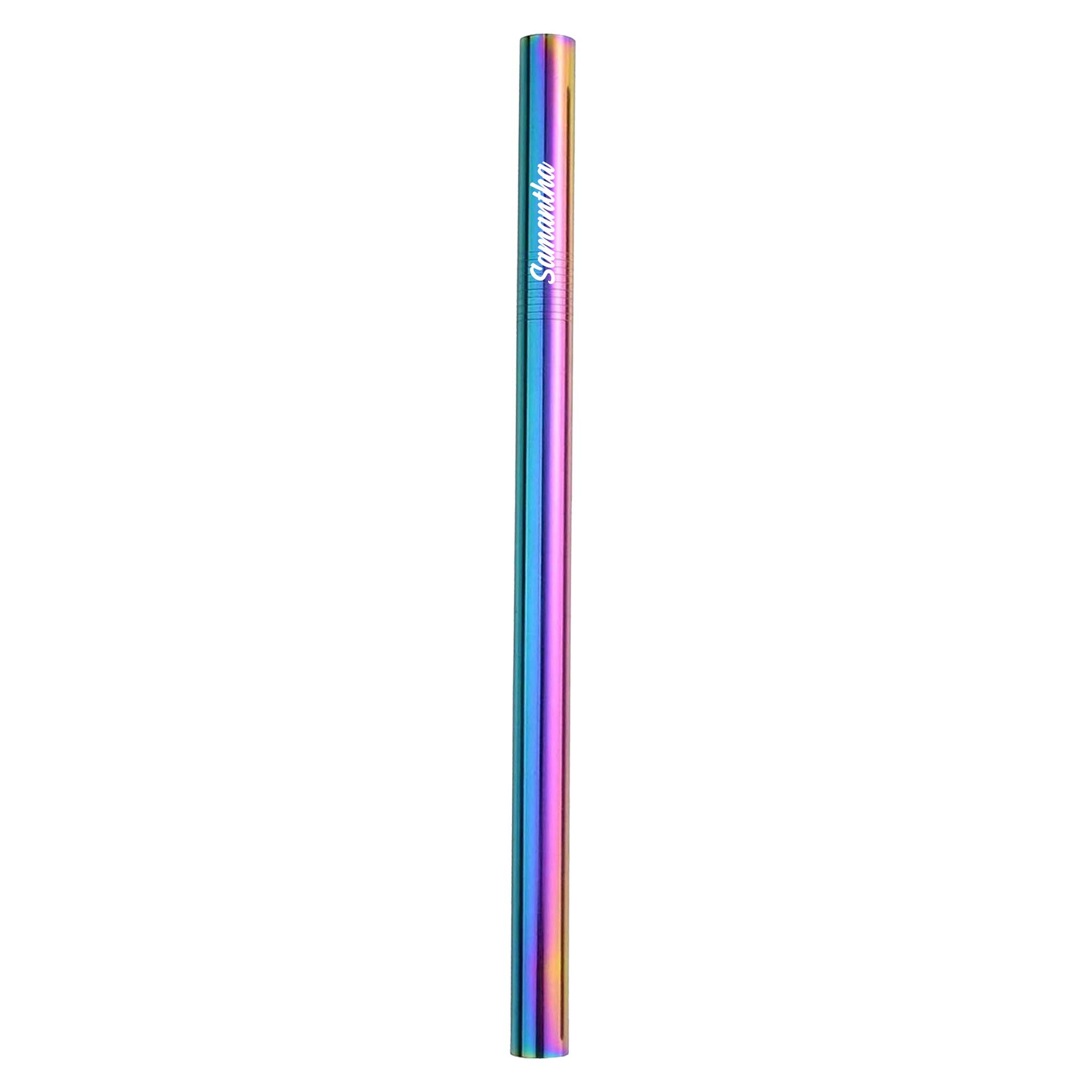 Reusable Stainless Steel Smoothie Straw (Rainbow)